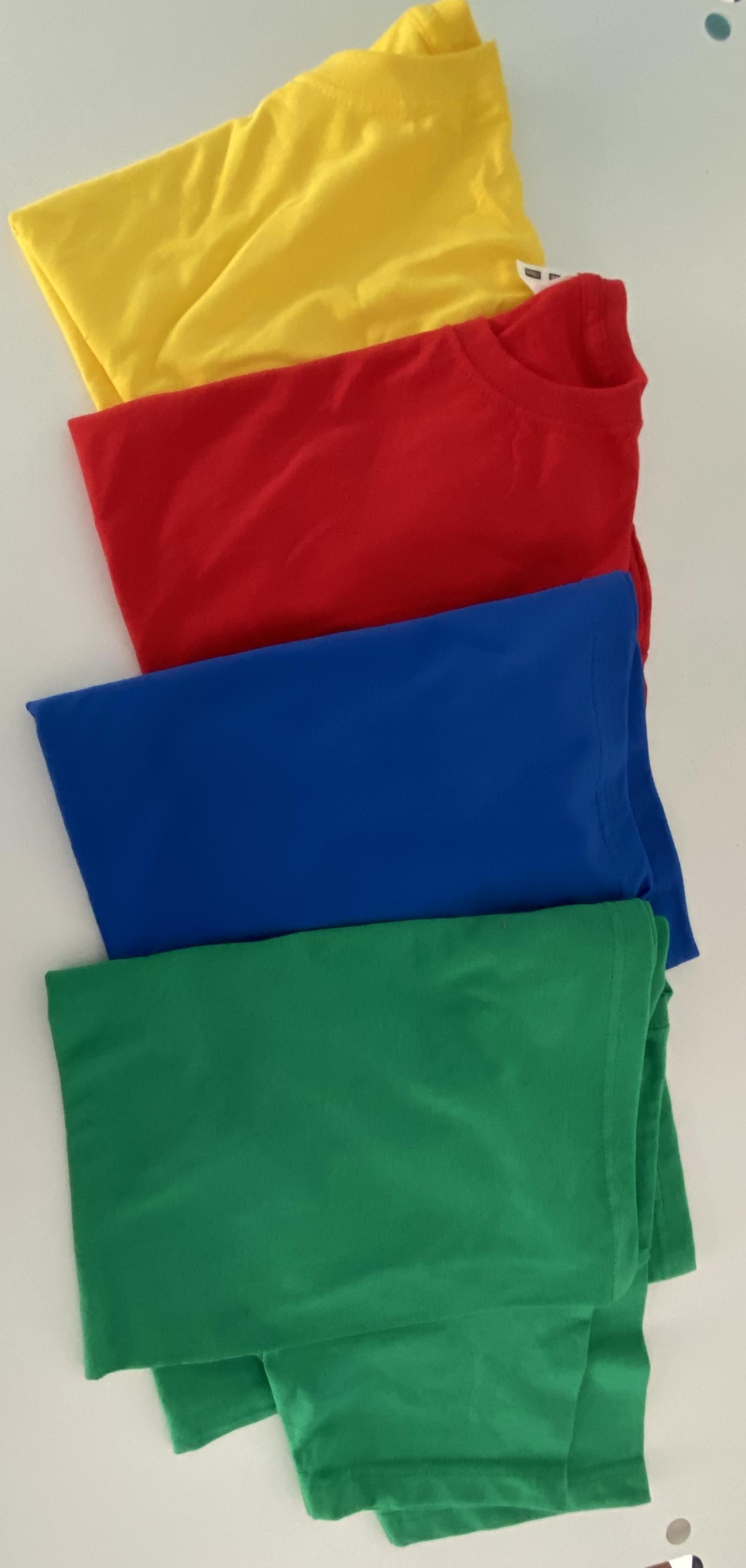 PE Tops - You need to buy the colour to match the colour of the house you child is in